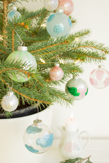DIY - Weihnachtskugeln aufpimpen für den Tannenbaum