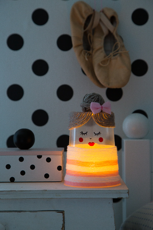 Nachtlicht - DIY Idee aus meinem Buch "Basteln mit Kids"