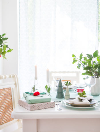 Es wird weihnachtlich - einfache DIY Ideen für die Tischdekoration