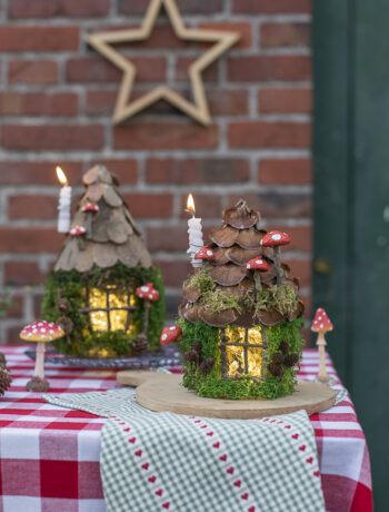 Lichterhäuschen - Ein Adventskranz aus dem Wald